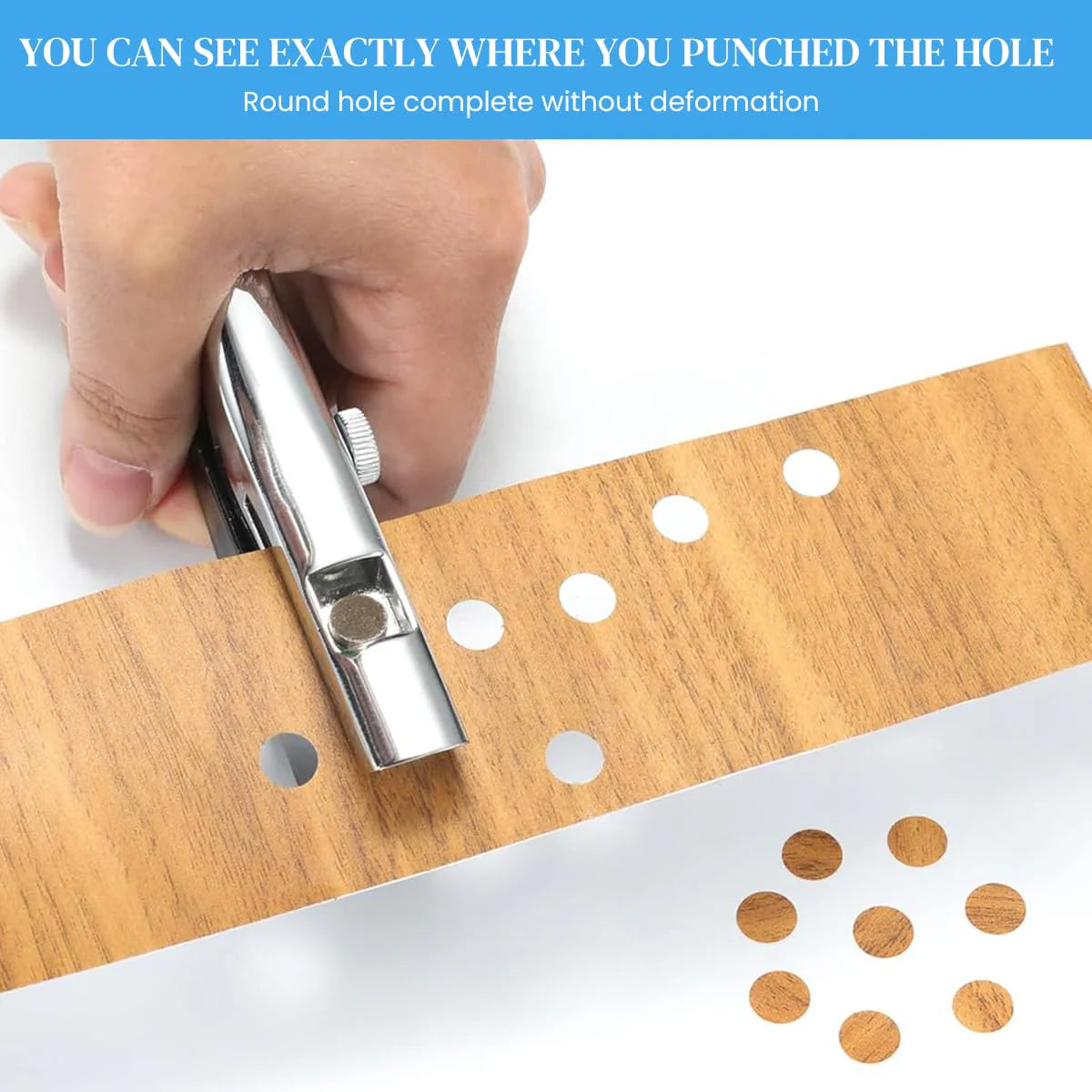 Manual Edge Band Hole Puncher & 10mm Hole Card Punching Tool