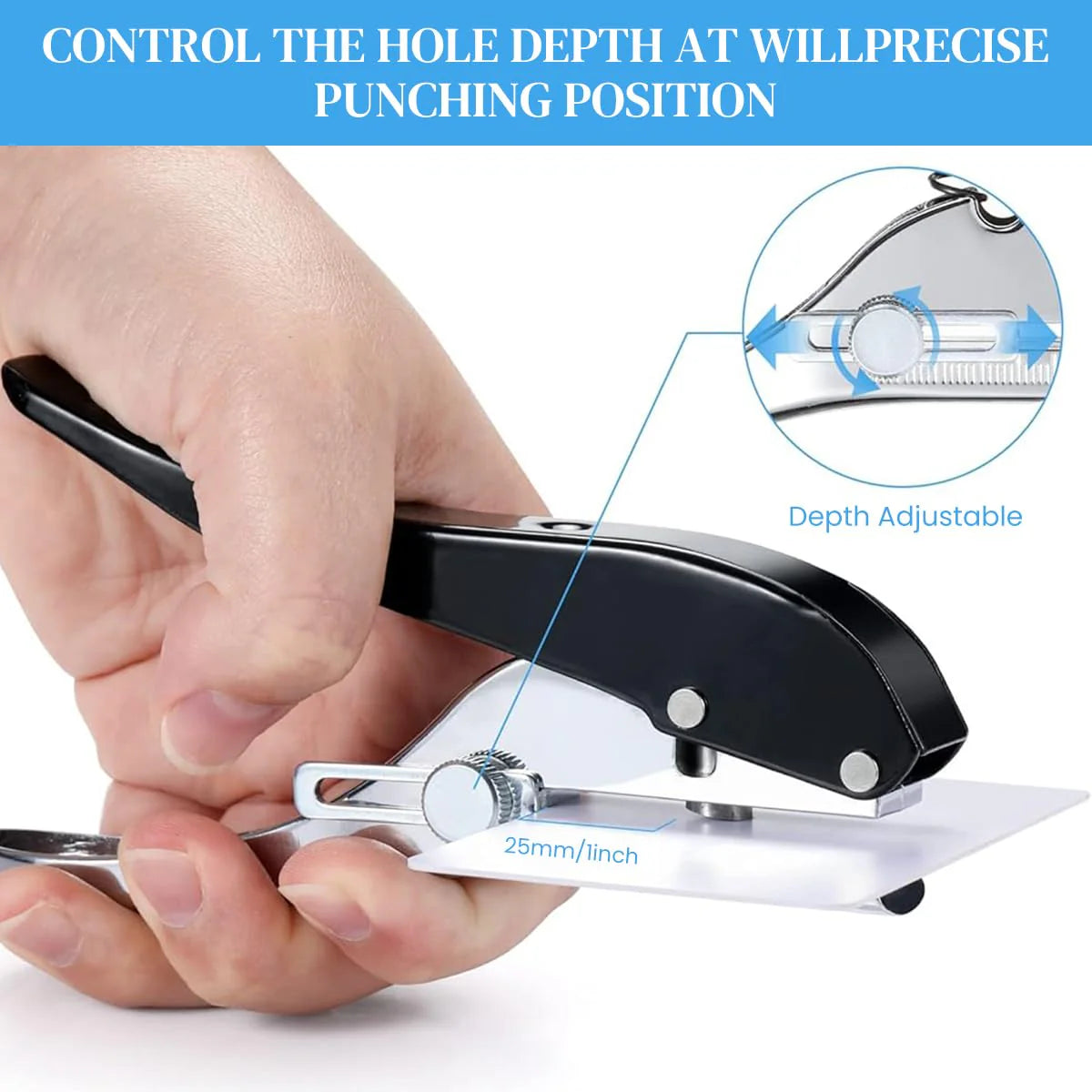 Manual Edge Band Hole Puncher & 10mm Hole Card Punching Tool